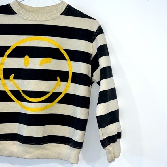 ZARA X Smiley World kids smiley stripes long sleeves top size 9 - Picture 8 of 15